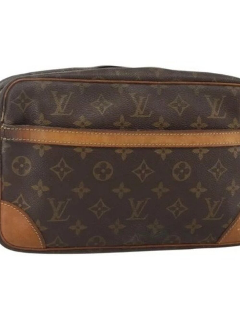 LOUIS VUITTON Monogram Compiegne 28 Clutch Bag M51845 LV Auth BA11910